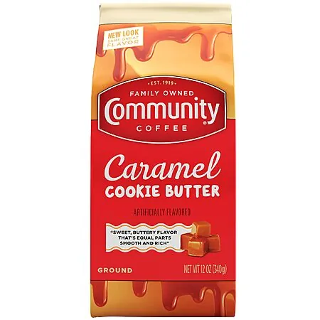 Select Accts: 12-oz Community Coffee Ground Coffee (Caramel Cookie Butter)
