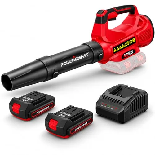 PowerSmart 40V 650CFM 150MPH Cordless Leaf Blower with 2 x 2.0Ah Batteries