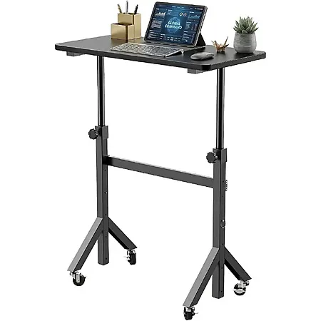 31.5" Huanuo Small Adjustable Height Portable Rolling Standing Desk