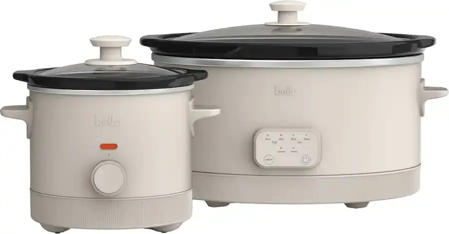 Bella 6-Qt. Programmable Slow Cooker & 2-Qt. Slow Cooker Set