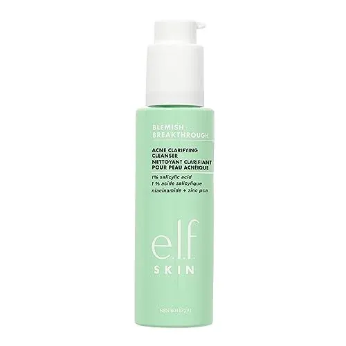 e.l.f. SKIN Blemish Breakthrough Clarifying Gel Cleanser 3.88-Oz w/ 1% Salicylic Acid