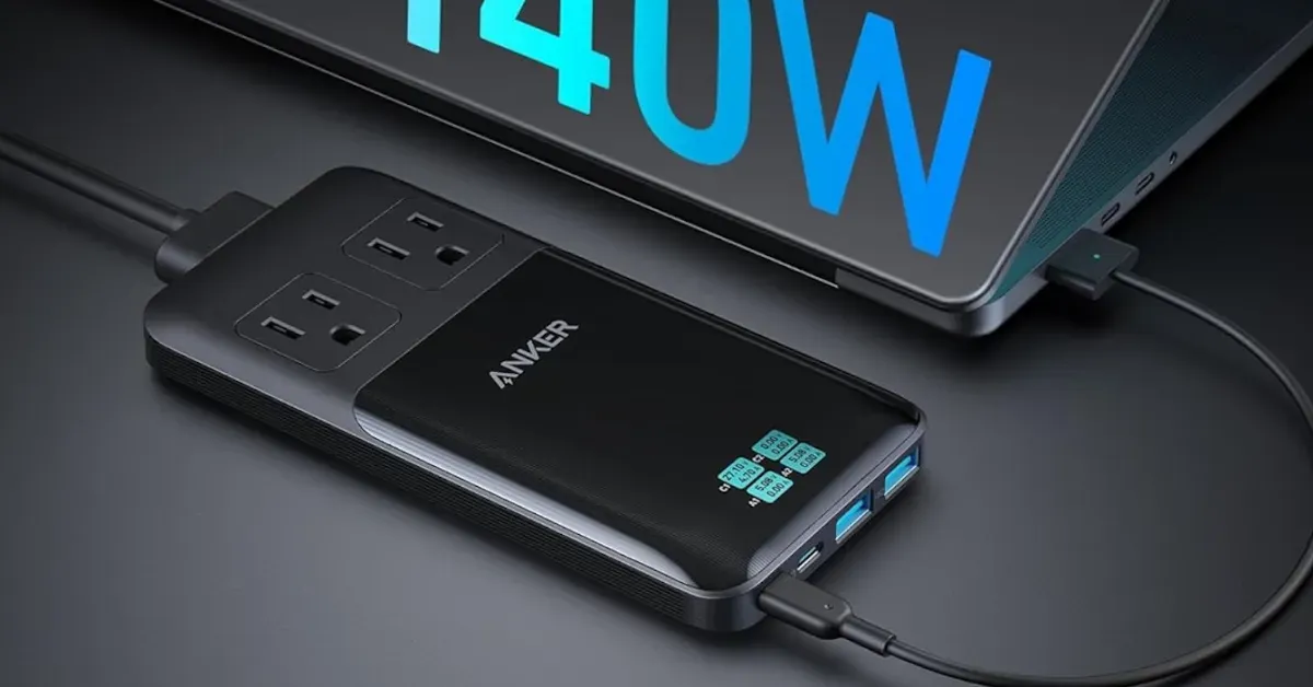 Prime 140W 6-in-1 Charging Station back
