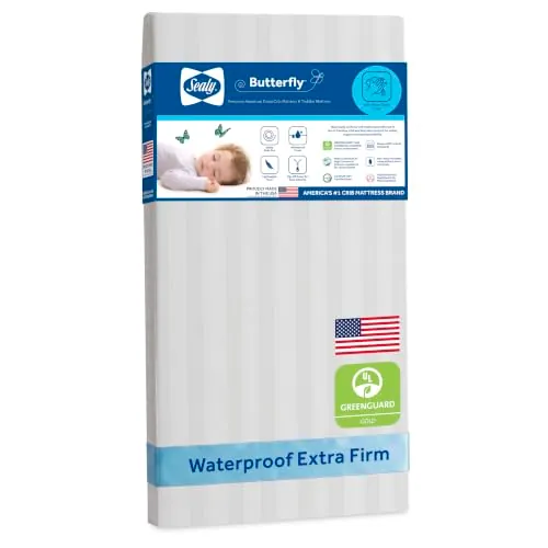 Sealy Baby Infant & Toddler Butterfly Crib Mattress