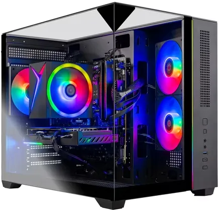 Skytech Crystal Gaming PC Ryzen 7 7700, RX 9060 (8GB), 32GB DDR5-6000, 1TB SSD