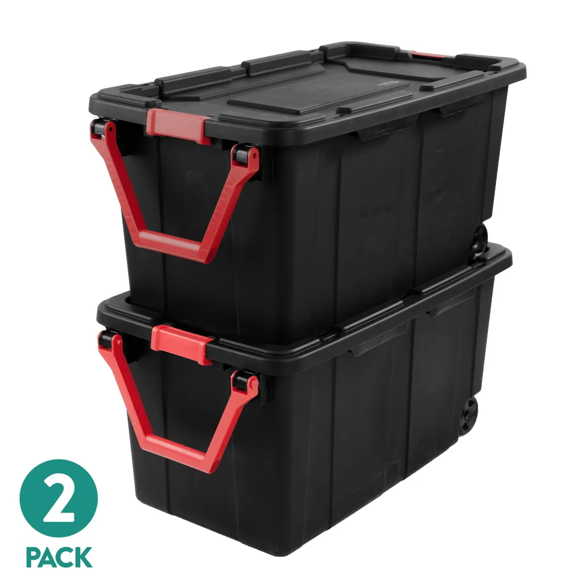 Sterilite Extra-Large Wheeled Industrial Storage Bin 40 Gallon 2-Pack