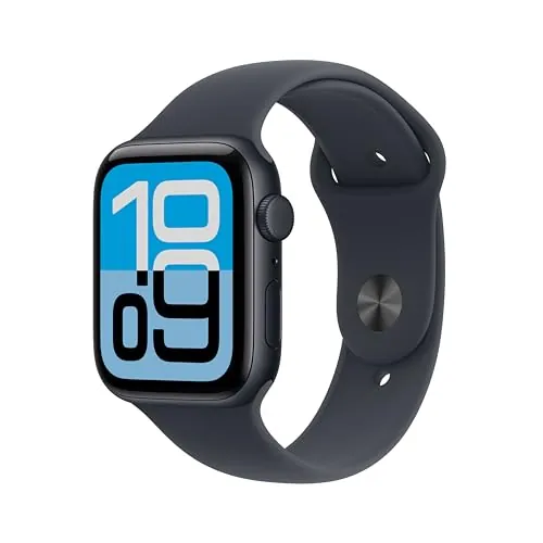Apple Watch SE 3 GPS + Cellular 44mm Smartwatch with Midnight Aluminum Case with Midnight Sport Band - M/L