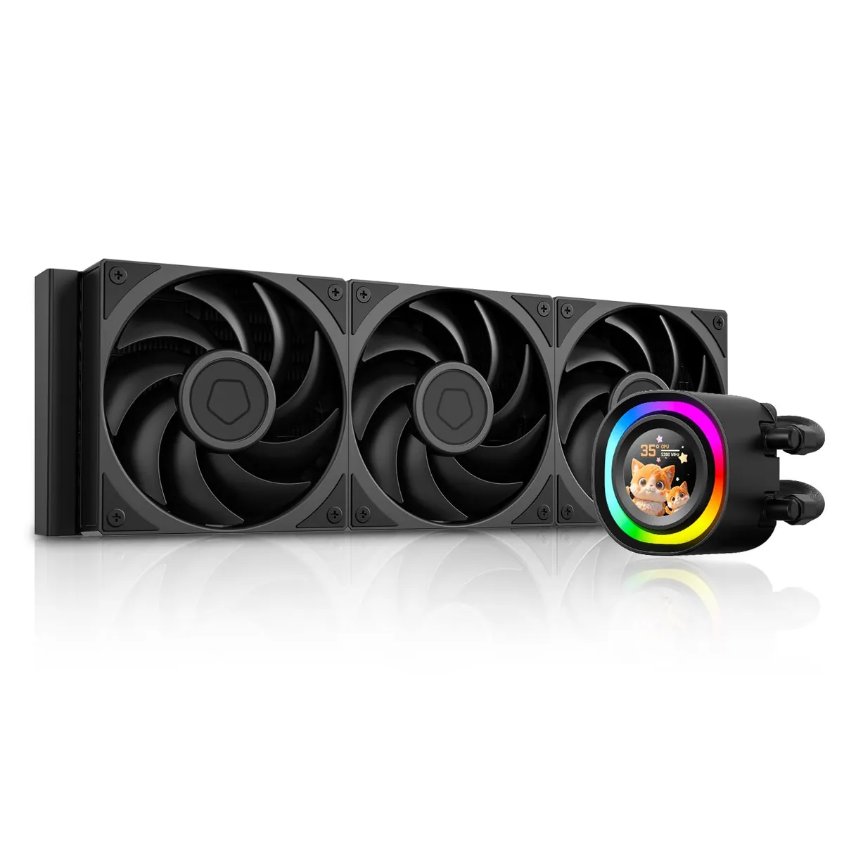 ID-COOLING FX360 LCD PE 360mm AIO CPU Cooler, 1.48" LCD