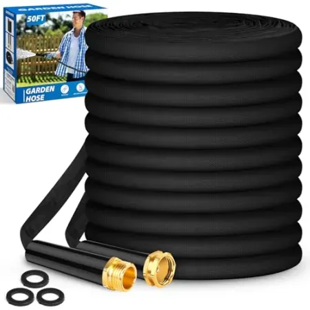 Toolasin 50' Kink-Free PVC Inner Core Garden Hose