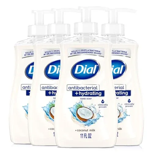 Dial Antibacterial Liquid Hand Soap 4-Pack (Shea Butter)