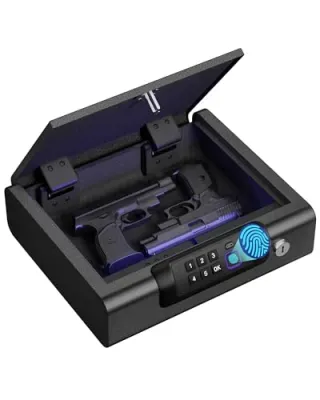 Billconch 3-Ways Safe Box w/ Fingerprint / Keypad / Key Lock