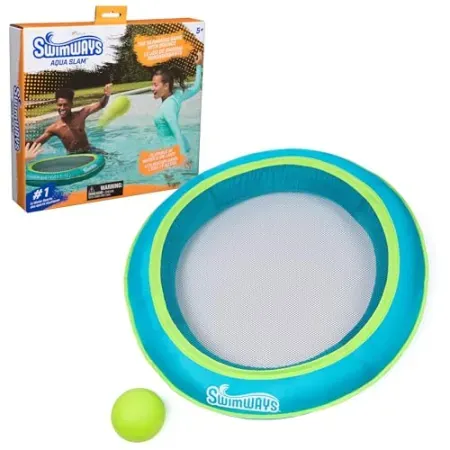 SwimWays Aqua Slam Outdoor Trampoline Pool Game