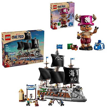 LEGO Netflix ONE PIECE: 1705-Pc Garp's Marine Battleship + 577-Pc Tony Tony Chopper
