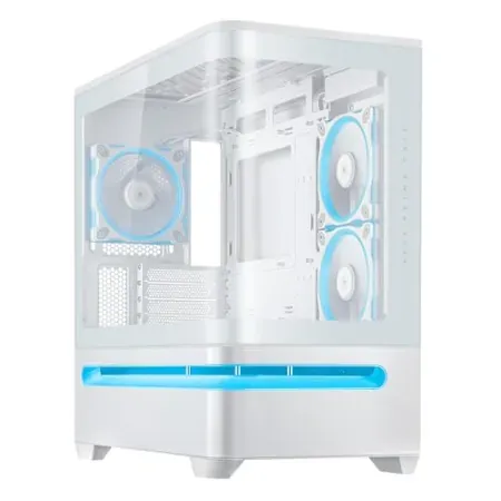ASUS Prime AP202 ARGB White Edition Micro-ATX Mid-Tower PC Case