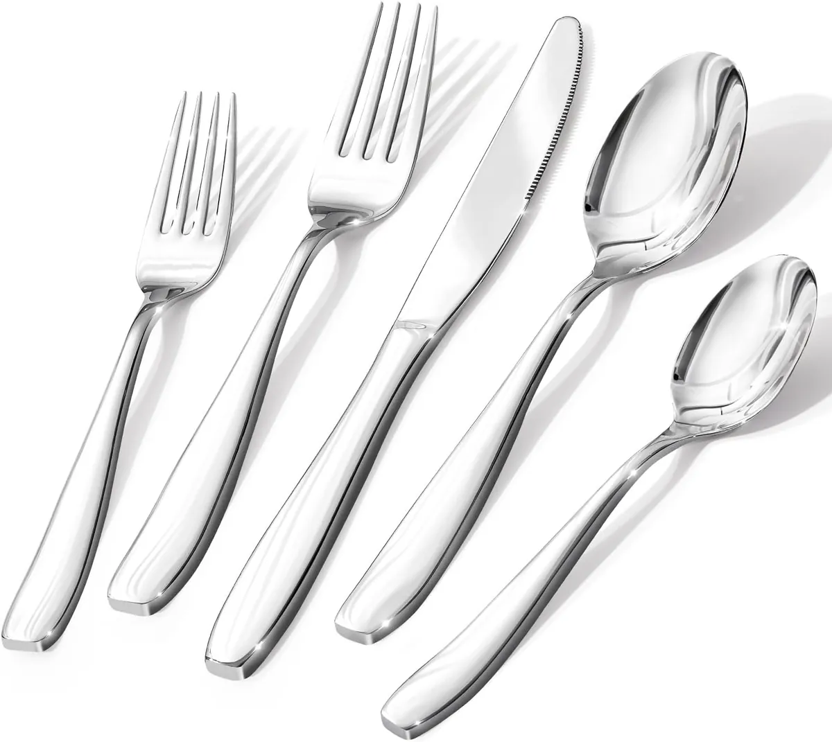 Hikaa Stainless Steel Utensil Silverware Set for 8