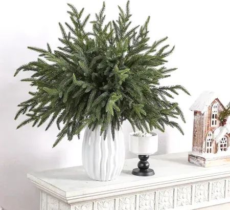18" 20-Piece Lolsea Christmas Norfolk Pine Branches Christmas Decor