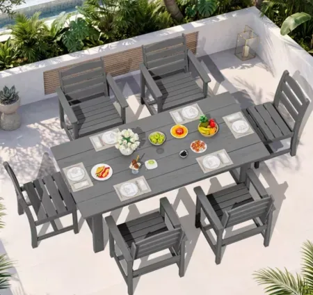 KINGYES 7-Piece Outdoor Dining Set