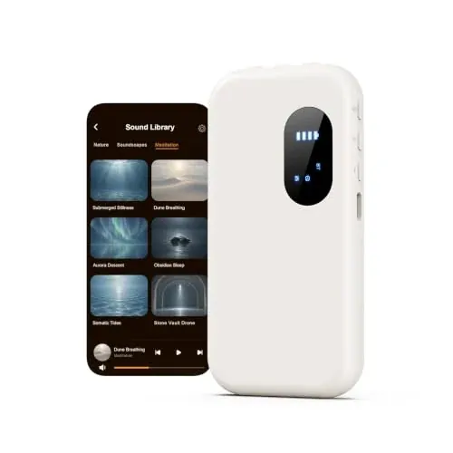 Boean Smart Pillow Speaker for Sleeping with White Noise Machine and APP