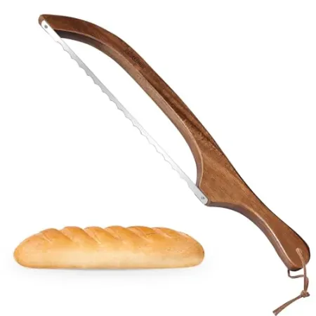 RAPSAKEMOH Wooden Bread Bow Knife