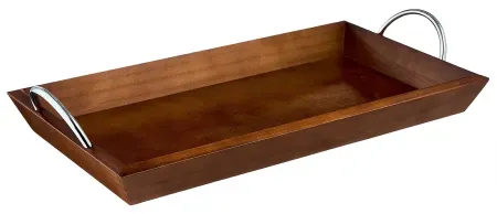 Mainstays Brown Wooden 18" x 10" Tabletop Tray