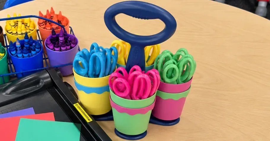 Westcott Kids Scissor Caddy w/ 24 Scissors