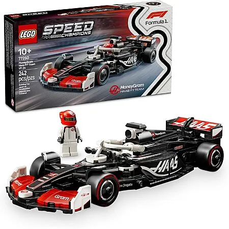 242-Pc LEGO Speed Champions: Formula 1 MoneyGram Haas F1 Team VF-24 Race Car Set