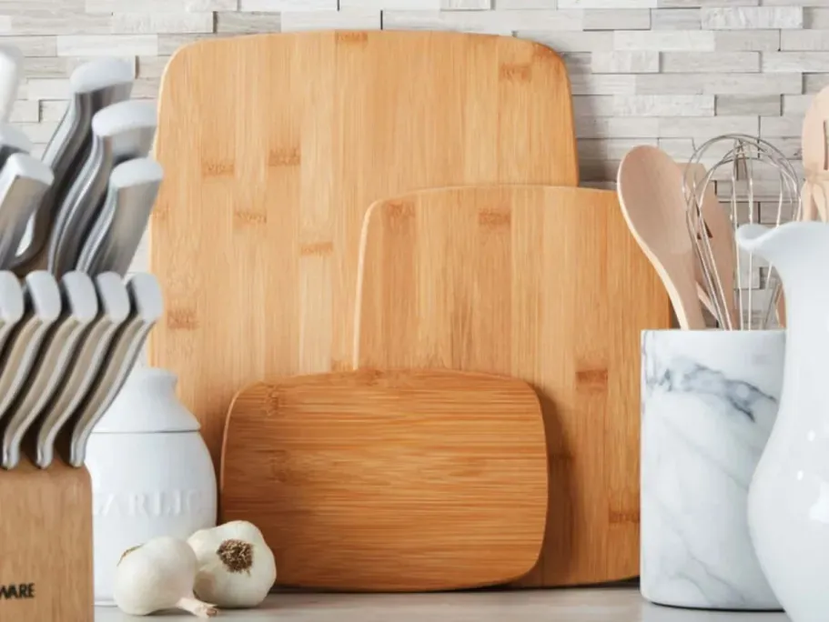Farberware 4-Piece Bamboo Cutting Board Set