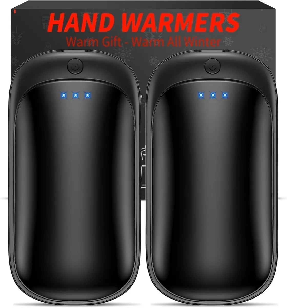 Rechargeable Hand Warmers 2-Pack in Black