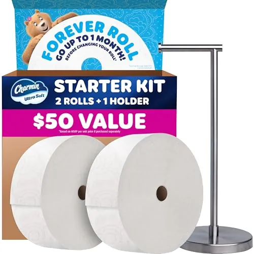 Charmin Toilet Paper Ultra Soft Forever Roll Starter Kit