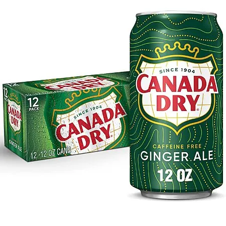 12-Pk 12-Oz Canada Dry Ginger Ale Soda Cans (various)