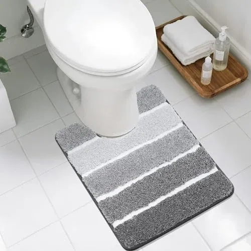 COSY HOMEER U-Shaped Toilet Mat 20x20 Inch