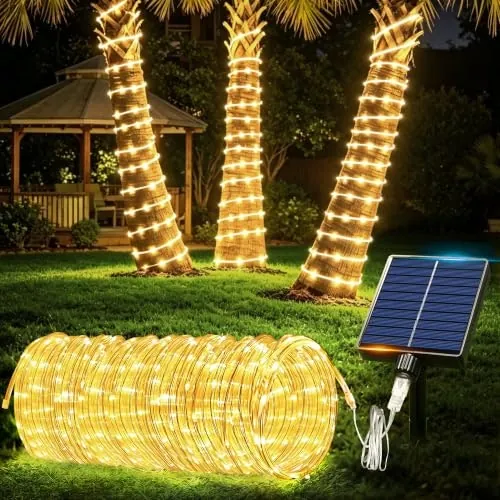 Flvoecn LED Solar Rope Lights for From $7 + free shipping w/ Prime