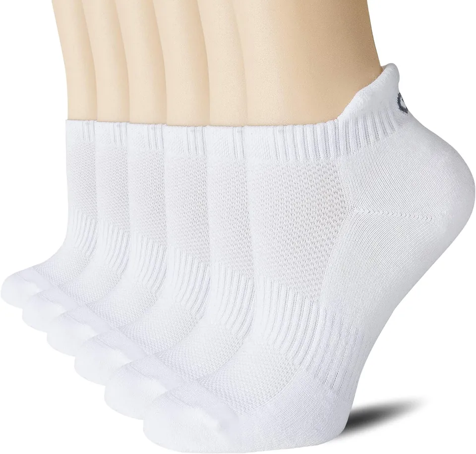 CS CELERSPORT Unisex Low Ankle Sport Tab Socks 6-Pack