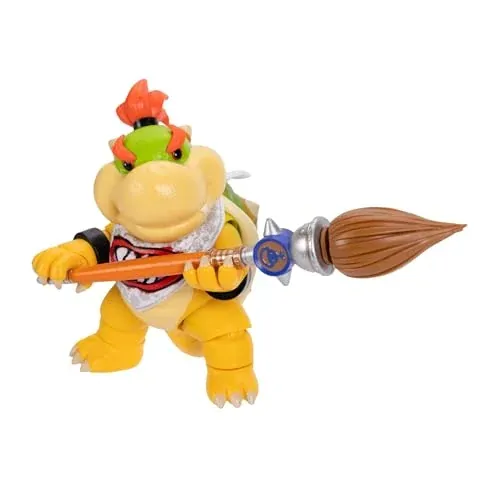JAKKS Pacific The Super Mario Galaxy Movie 5” Action Figures Series 1 (Bowser Jr. with Paint Brush Accessory)