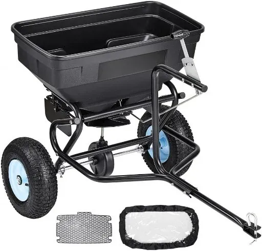 VEVOR Tow Behind Broadcast Spreader 130LBS Capacity
