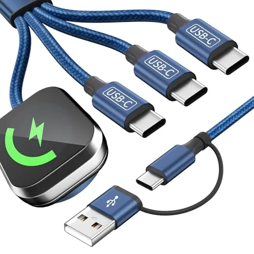 MPATIBY 5' Multi Charging Cable w/ Apple Watch Charger
