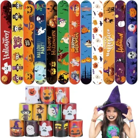 36-Pack Genuvi Halloween Slap Bracelets