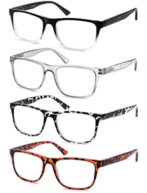 4-Pack Modsfans Oversized Reading Glasses (2.75 x)