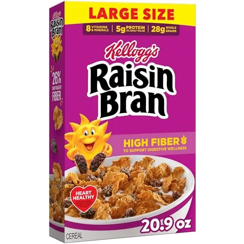 Kellogg’s Raisin Bran Breakfast Cereal 20.9-Oz
