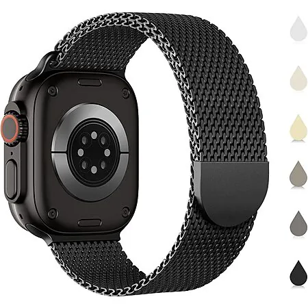 42-49mm Sunnywoo Stainless Steel Mesh Magnetic Apple Watch Band