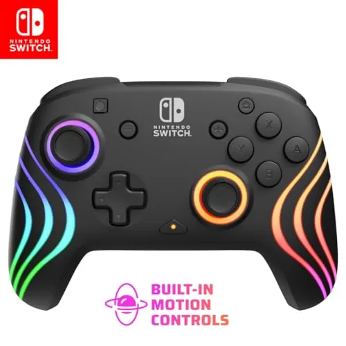 PDP Afterglow Wave Wireless RGB Pro Controller for Nintendo Switch