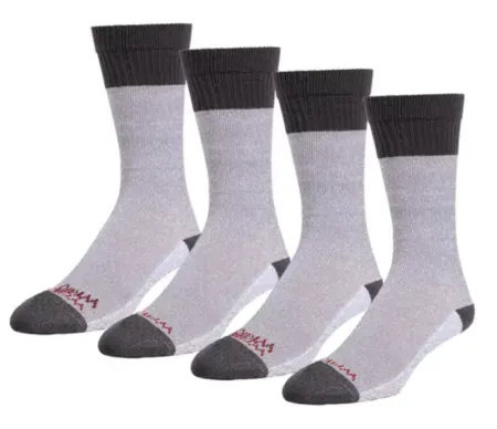 4pk Wrangler Men’s Warmest Lodge Heavyweight Boot Socks