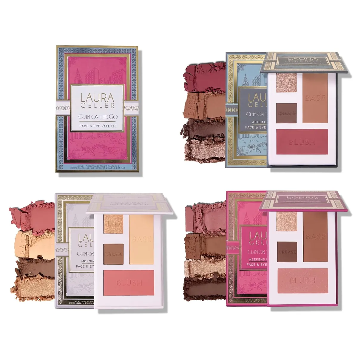 Laura Geller New York Eyeshadow & Blush Palettes 3-Pack