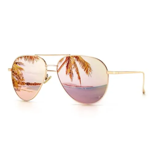 Lightweight Aviator Sunglasses