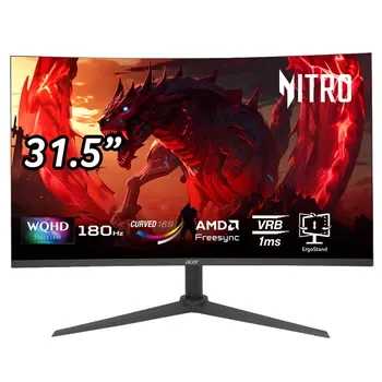 Acer Nitro 31.5″ Class 180Hz WQHD Curved Gaming Monitor