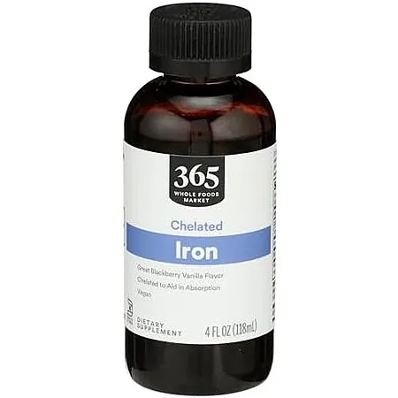 Select Accounts: 4-Oz 365 by Whole Foods Market Liquid Iron (Blackberry Vanilla)
