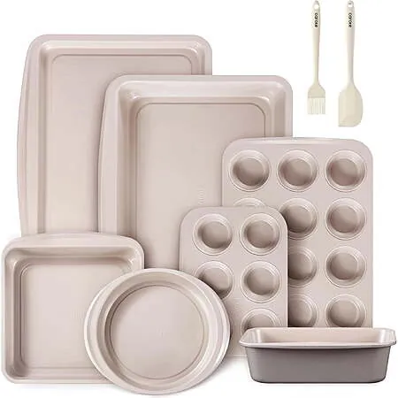 9-Pc CAROTE Stackable Nonstick Bakeware Set (2 Colors)