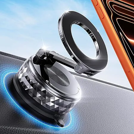 Meifigno Magsafe Suction Mount Metal Car Phone Holder