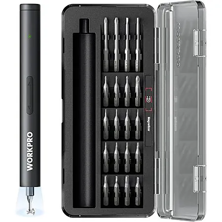 Prime Members: 20-in-1 WORKPRO 3.6V Electric Screwdriver w/ Magnetizer & Bits