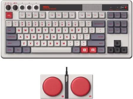 8BitDo Retro Bluetooth/2.4G/USB-C Hot Swappable Mechanical Gaming Keyboard