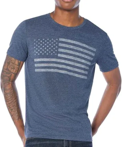 Lucky Brand USA Flag Graphic Tee